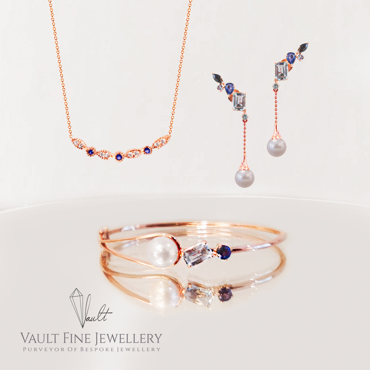 Something Blue Bridal Set