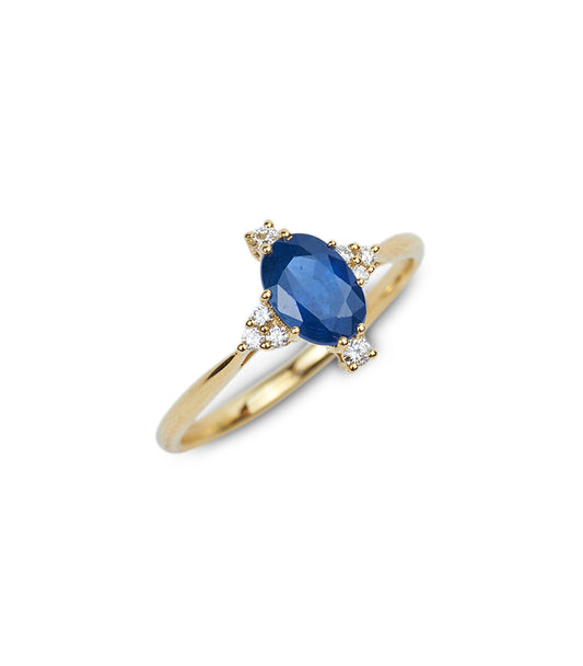 Glitterati Sapphire Diamond Ring