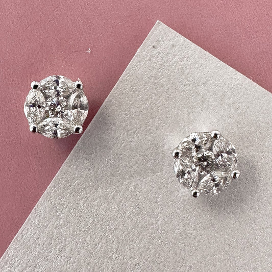 Cluster Diamond Studs