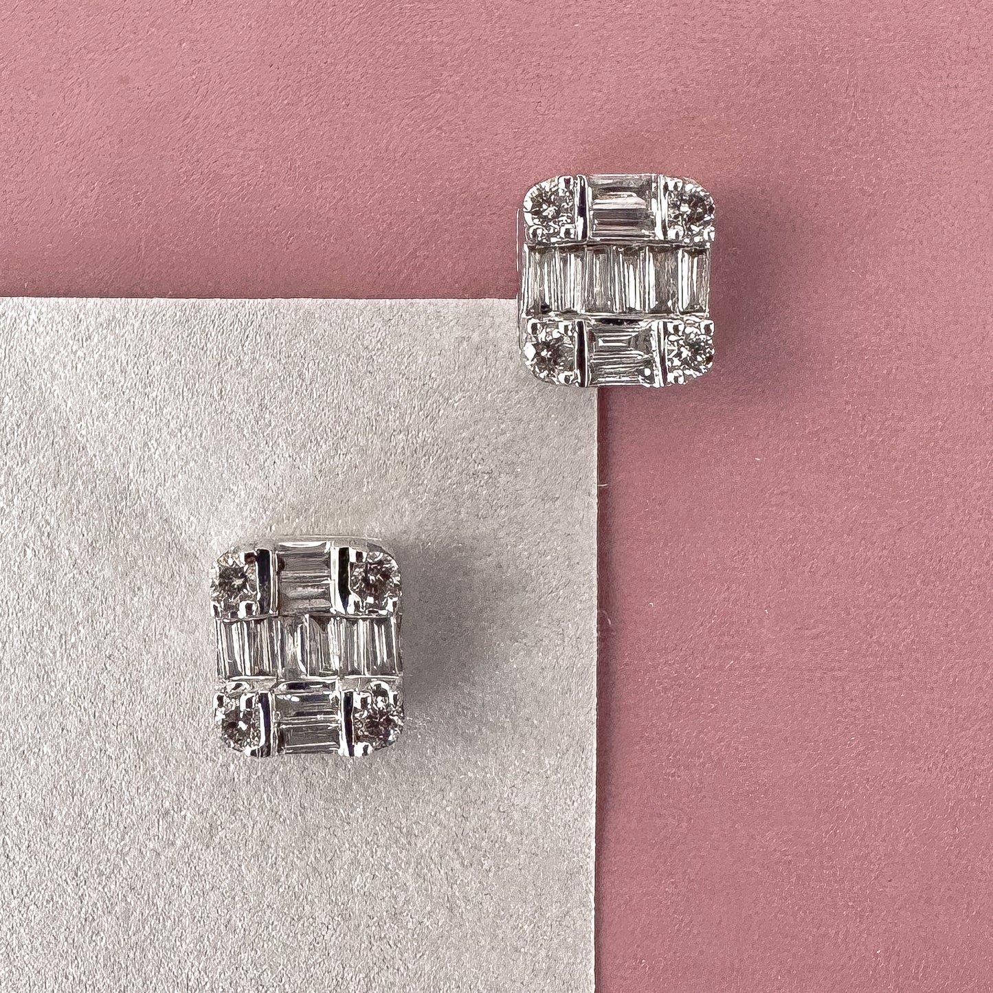 Shield Diamond Studs
