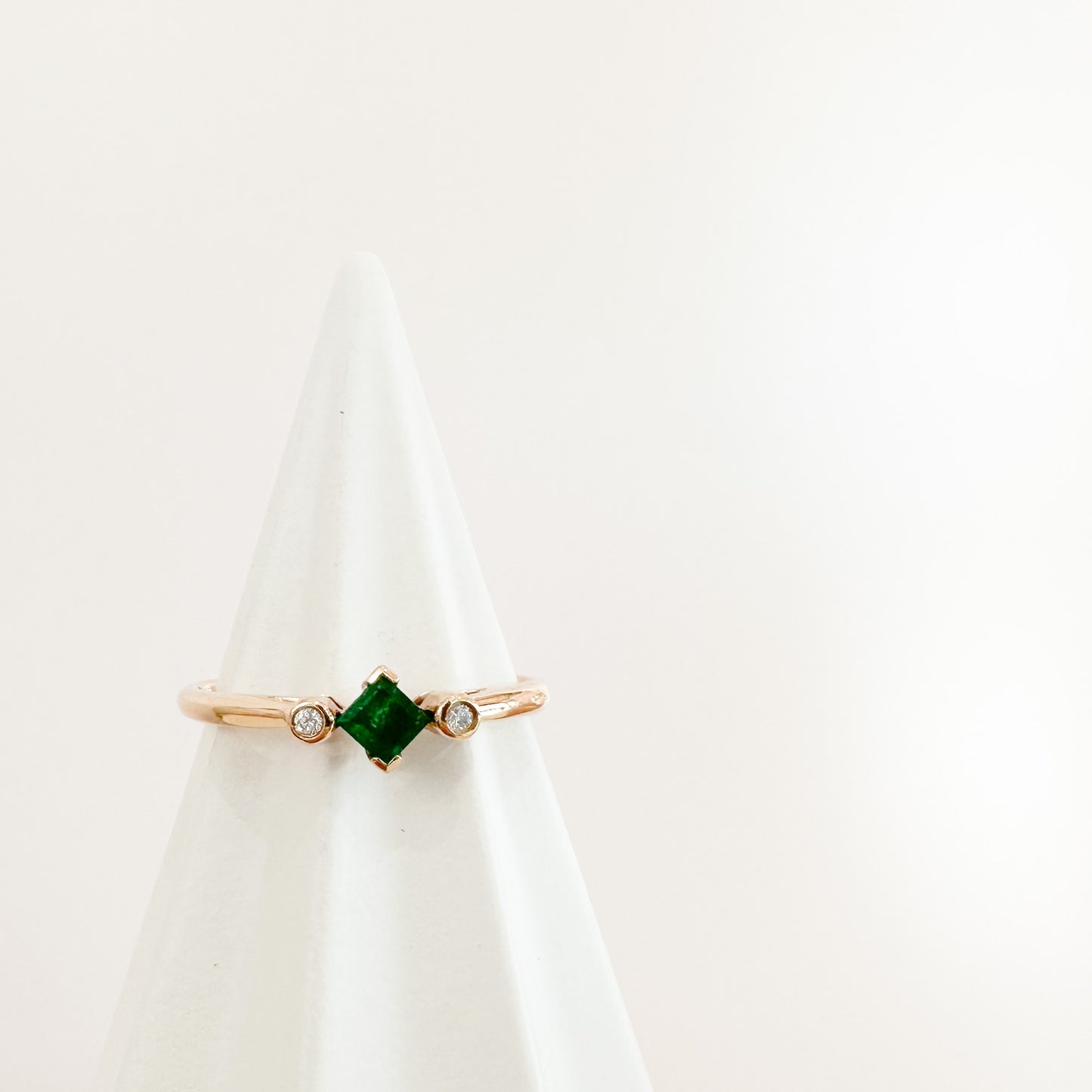 Emerald Petite Bibelot Ring