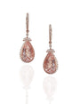 Lafayette Morganite Diamond Earrings