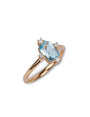Glitterati Aquamarine Ring