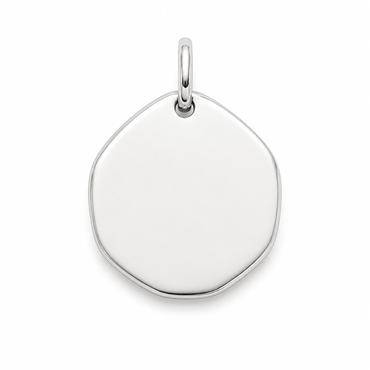 Hand Enamelled Pet Pendant White
