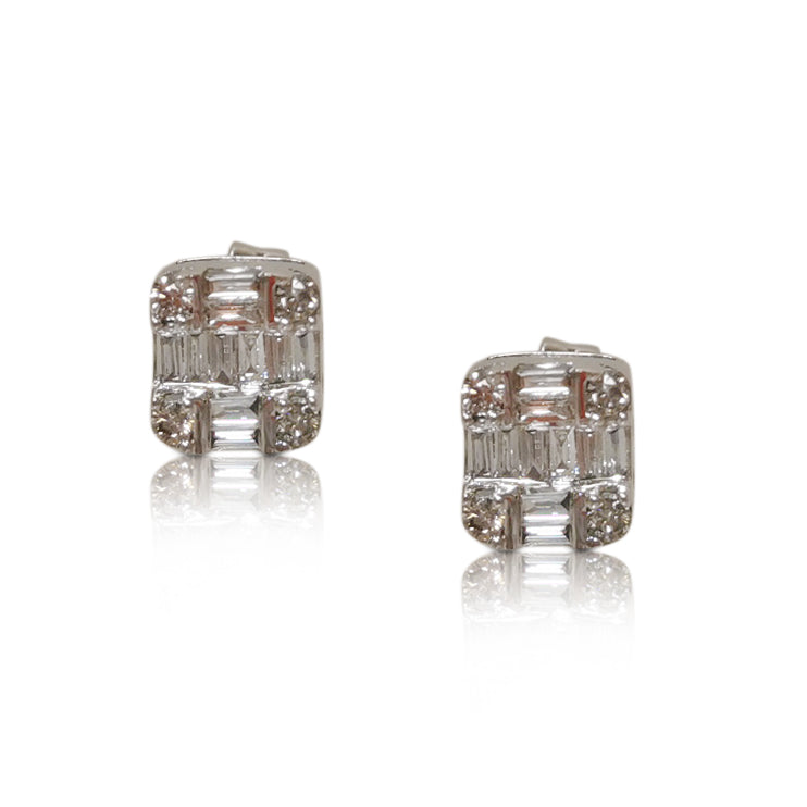 Shield Diamond Studs