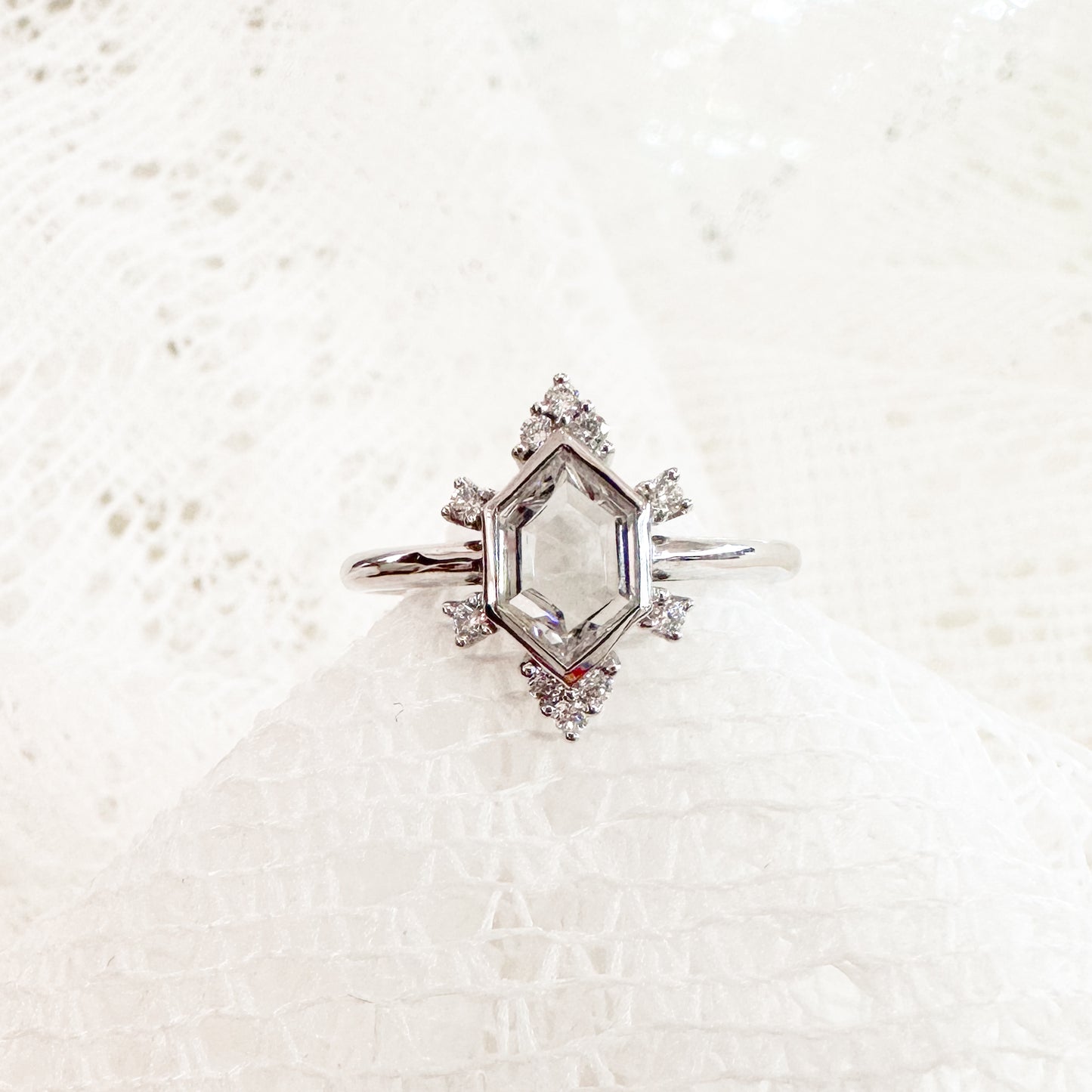Diamanté Frost Ring
